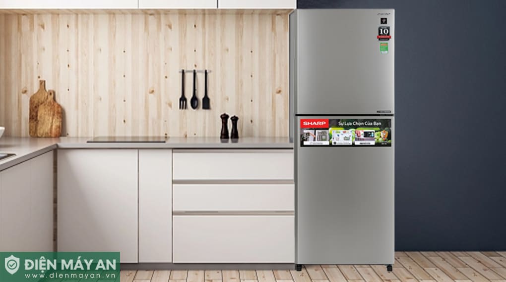 Tủ lạnh Sharp Inverter 330 lít SJ-XP352AE-SL